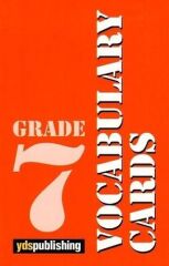 Vocabulary Cards Grade 7
