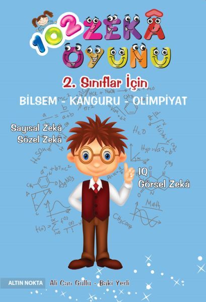 Altın Nokta 2. Sınıf 102 Zeka Oyunu Bilsem - Kanguru - Olimpiyat Kitabı