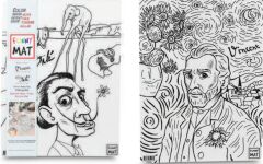 Funny Mat - Vıncent Van Gogh Ve Salvador Dalı 25 X 35 Cm