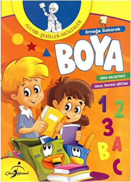 Örneğe Bakarak Boya- Alfabe-Şekiller-Meslekler